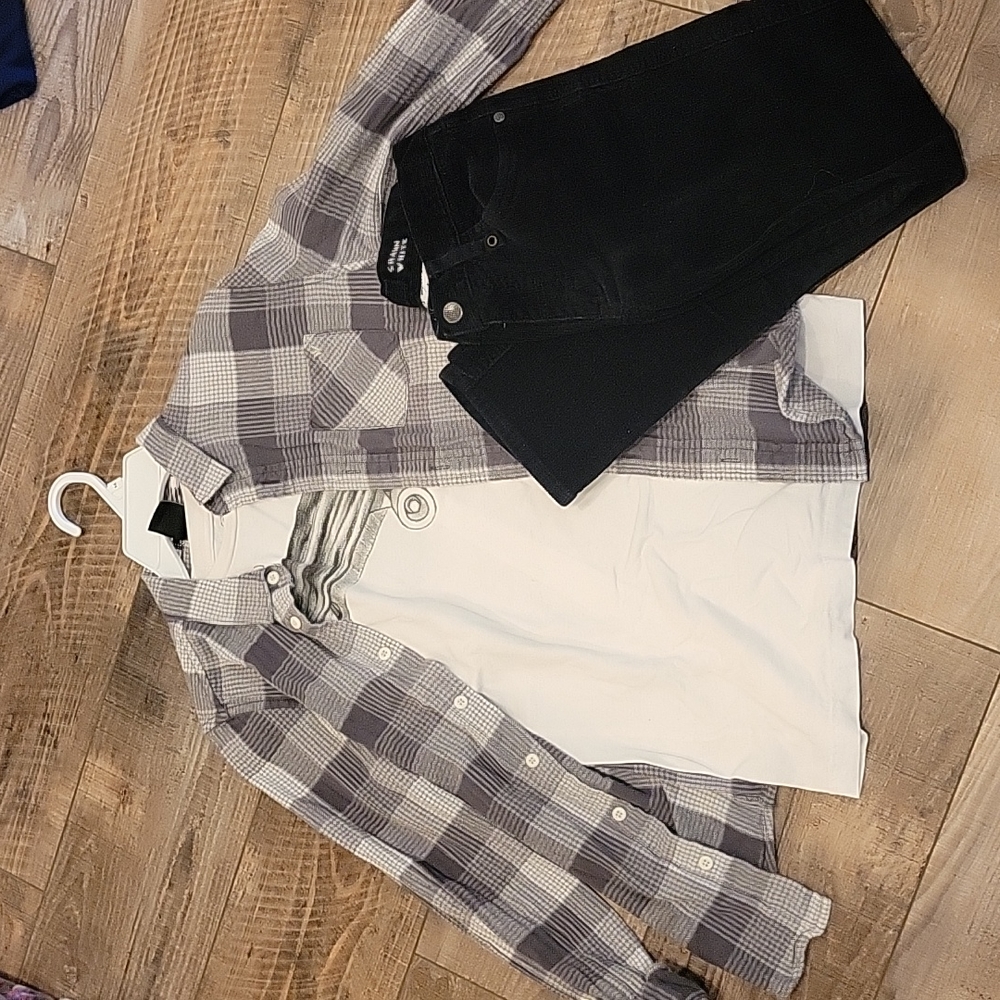 Shawn White Boys Chord Flannel Teeshirt Outfit